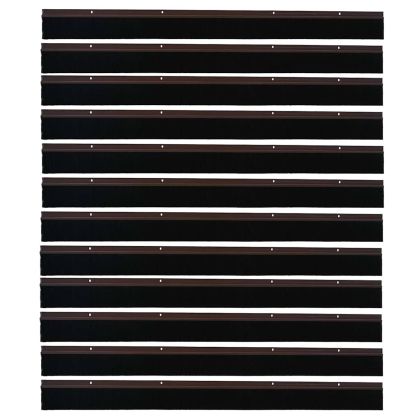 Запечатващи четки за врата с винтово закрепване 12 pcs Кафяво