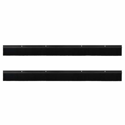 Запечатващи четки за врата с винтово закрепване 2 pcs Черно