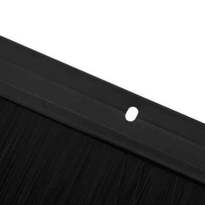 Запечатващи четки за врата с винтово закрепване 2 pcs Черно