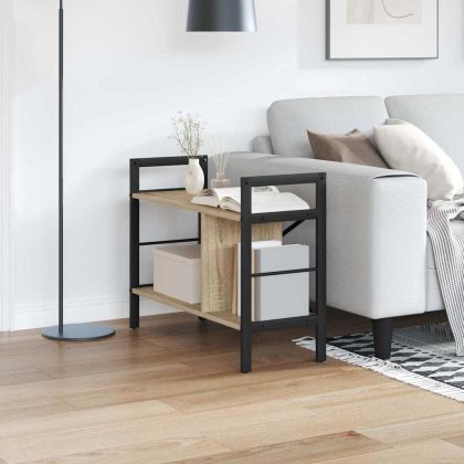 Рафт за книги Сонома дъб 75 x 30 x 58,5 см Инженерно дърво