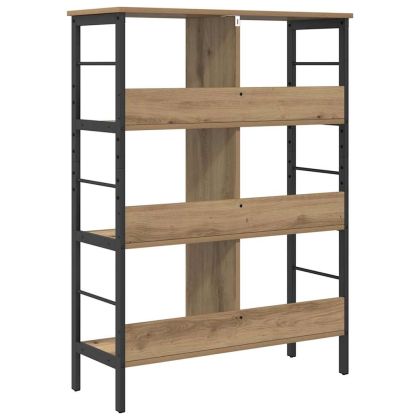 Рафт за книги 6 нива 82 x 32 x 112 см Инженерна дървесина Дъб