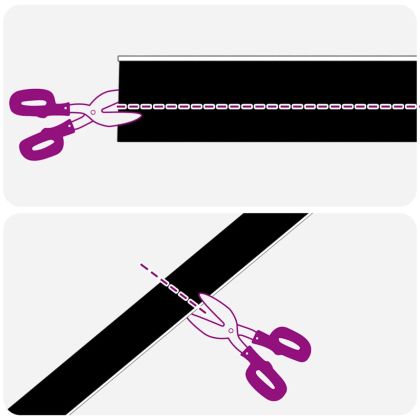 Запечатващи четки за врата с винтово закрепване 6 pcs Черно