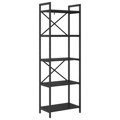 Рафт за книги 5 нива 56 x 34 x 171 см Инженерна дървесина