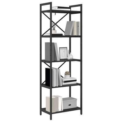Рафт за книги 5 нива 56 x 34 x 171 см Инженерна дървесина