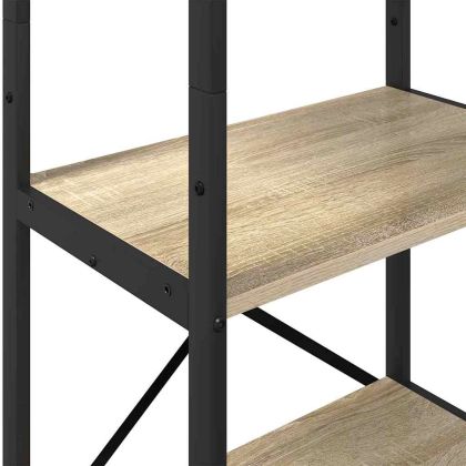Рафт за книги 5 нива 56 x 34 x 171 см Инженерна дървесина