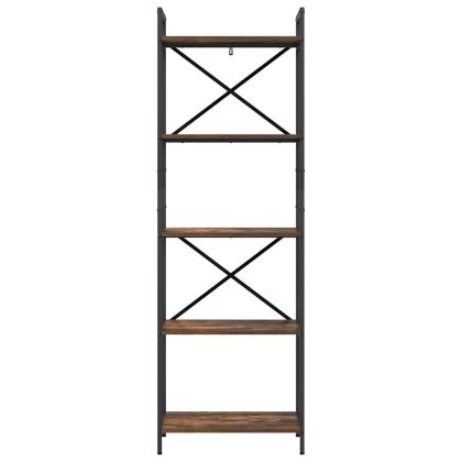 Рафт за книги 5 нива 56 x 34 x 171 см Инженерна дървесина