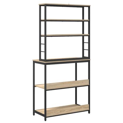 Кухненски рафт 5 нива 80 x 40 x 168 см Инженерна дървесина