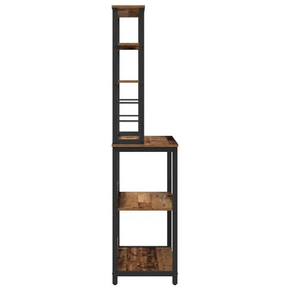 Кухненски рафт Старо дърво 80 x 40 x 168 см Инженерно дърво