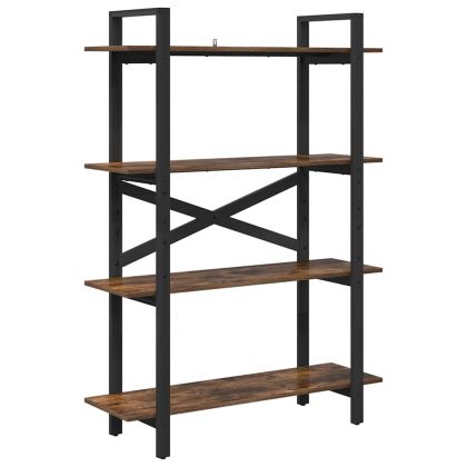 Рафт за книги Опушен дъб 100 x 33,5 x 140 cm