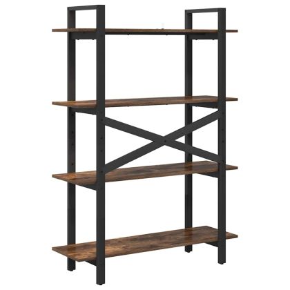 Рафт за книги Опушен дъб 100 x 33,5 x 140 cm