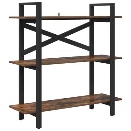 Рафт за книги Опушен дъб 100 x 33,5 x 102 cm