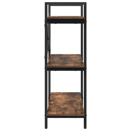 Рафт за книги Опушен дъб 100 x 33,5 x 102 cm