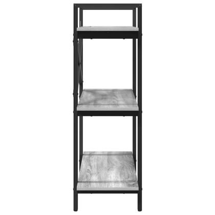 Рафт за книги Сив Сонома 100 x 33,5 x 102 cm