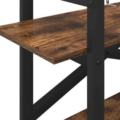 Рафт за книги Димян дъб 100 x 33,5 x 64 см Инженерно дърво