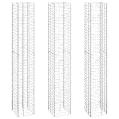 Габиони повдигнати лехи, 3 бр, 30x30x200 см, желязо