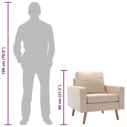 Фотьойл, кремав, текстил