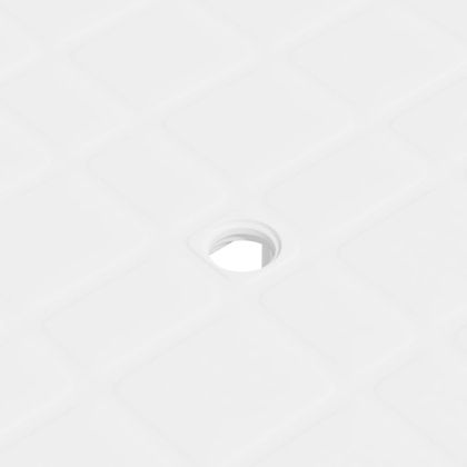 Градинска маса, бяла, 80x75x72 см, пластмаса