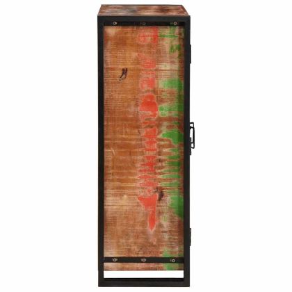 Витрина с врати Кафяво Солидно рециклирано дърво и метал