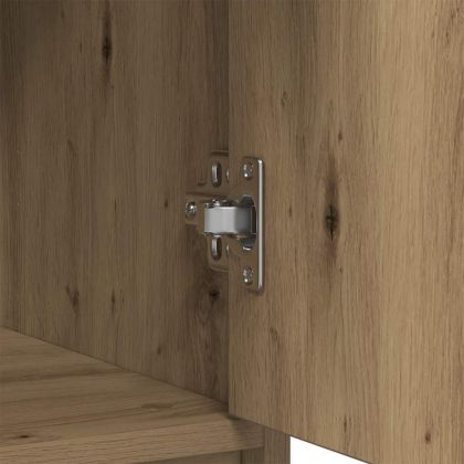 Бюфет с чекмеджета, дъб артизан 80x34x76 см Инженерна дървесина