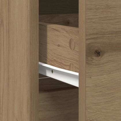 Бюфет с чекмеджета, дъб артизан 80x34x76 см Инженерна дървесина