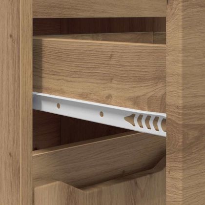 Шкаф за баня с чекмедже Дъб 30,5 x 30 x 101 см Инженерно дърво