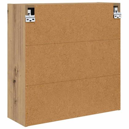 Шкаф с огледало за баня Дъб 60 x 20 x 60 cm Инженерно дърво