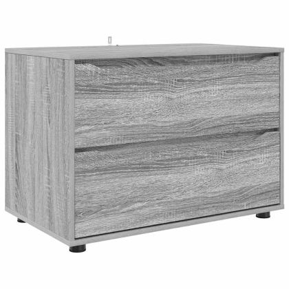 Шкаф за съхранение Сив Сонома 80 x 48 x 57 см Инженерно дърво