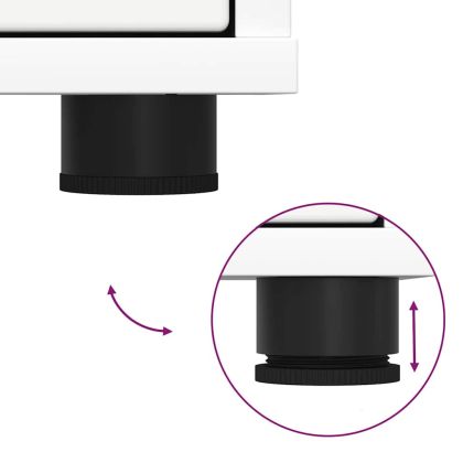 Шкаф за съхранение Бяло 60 x 48 x 57 см Инженерно дърво