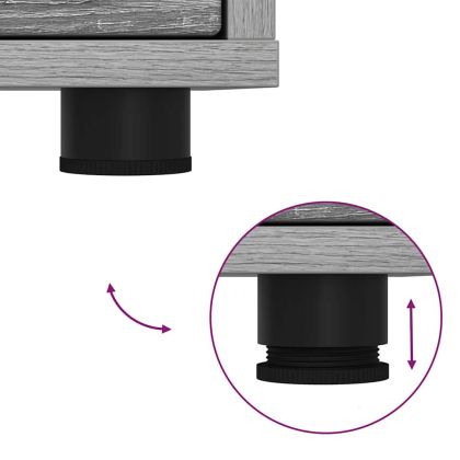 ТВ шкаф с чекмедже Сив Сонома 100 x 48 x 43 см Инженерно дърво