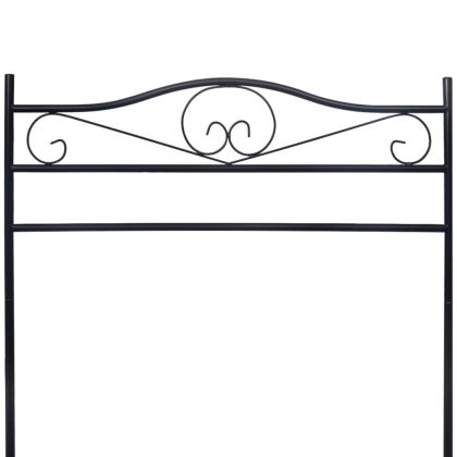 Щендер за дрехи, черен, стомана