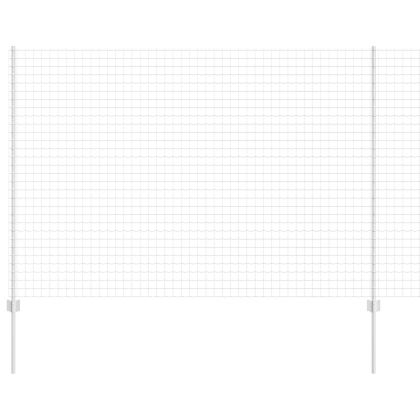 Ограда с пост Сребрист 1,5 x 10 m Стомана
