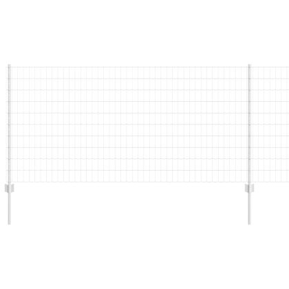 Ограда с пост Сребрист 1 x 10 m Стомана