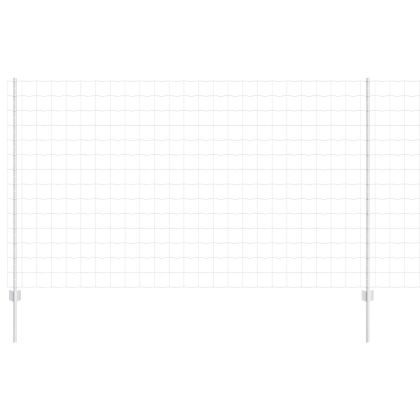 Ограда с пост Сребрист 1,4 x 10 m Стомана