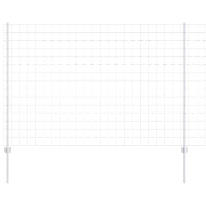 Ограда с пост Сребрист 1,5 x 10 m Стомана