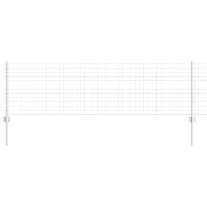 Ограда с пост Сребрист 0,6 x 25 м Стомана