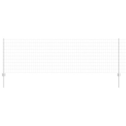 Ограда с пост Сребрист 0,8 x 25 m Стомана
