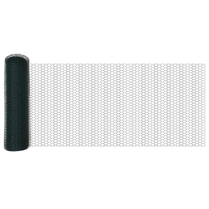 Шестоъгълна ограда Зелен 0,5 x 10 м ПВЦ