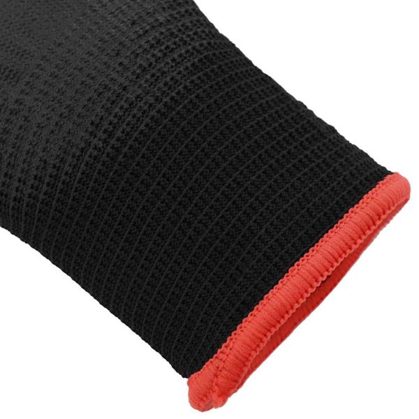 Работни ръкавици 24 pcs Черно 7 / S Полиестер