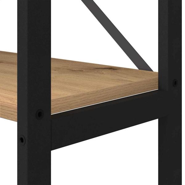 Рафт за книги Дъб 156 x 25 x 167 см Инженерно дърво