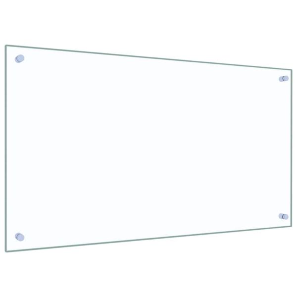 Кухненски гръб 2 pcs Прозрачен 90 x 50 cm закалено стъкло