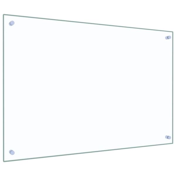 Кухненски гръб 2 pcs Прозрачен 90 x 60 cm закалено стъкло