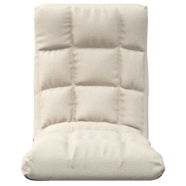 Сгъваем подов стол, кремав, текстил