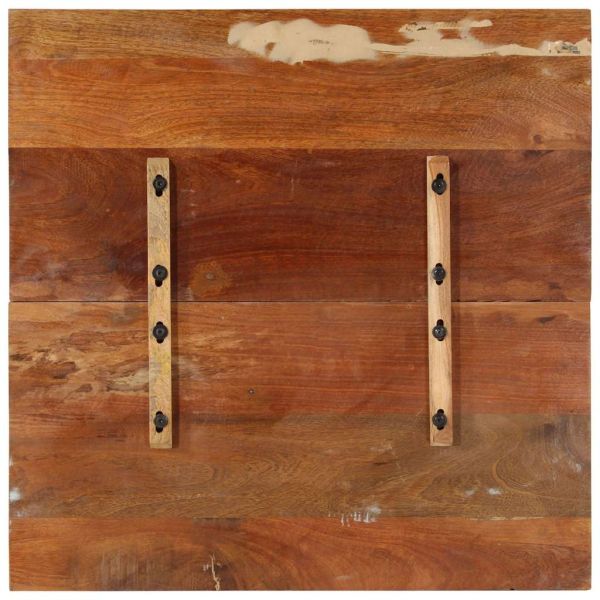 Квадратен плот за маса, 80x80 см, 25-27 мм, регенериран масив