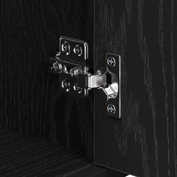 Комплект мебели за баня с рафт 3 pcs Черния дъб Инженерно дърво