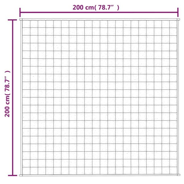Утежнено одеяло синьо 200x200 см 13 кг плат