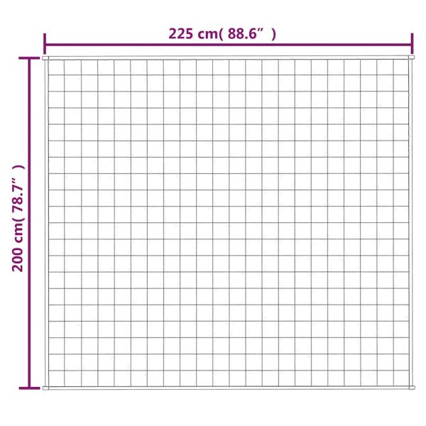 Утежнено одеяло синьо 200x225 см 9 кг плат