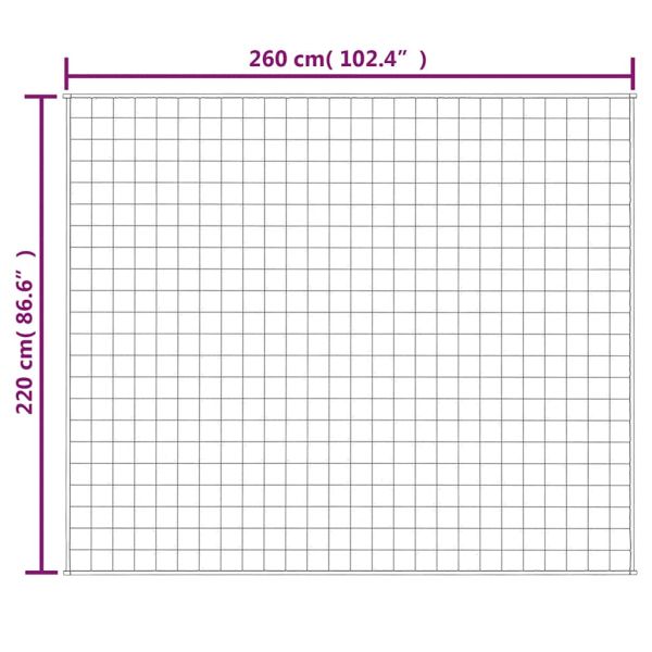 Утежнено одеяло светлокремаво 220x260 см 11 кг плат
