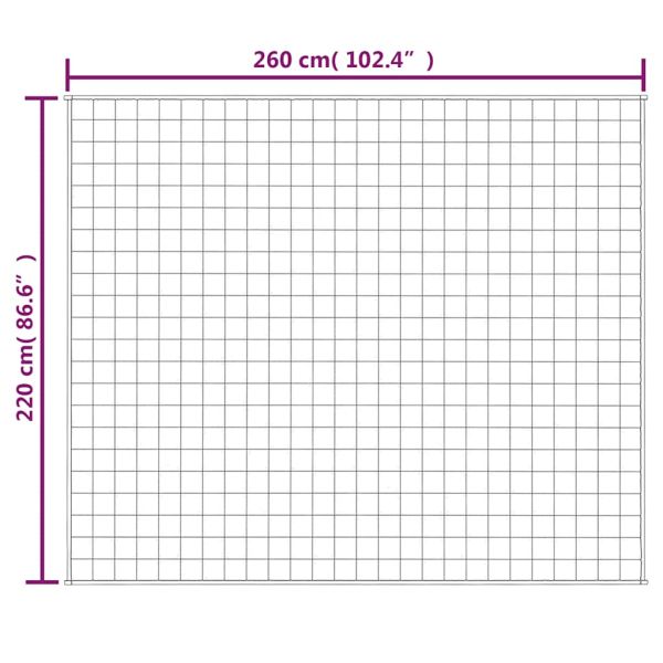 Утежнено одеяло светлокремаво 220x260 см 15 кг плат