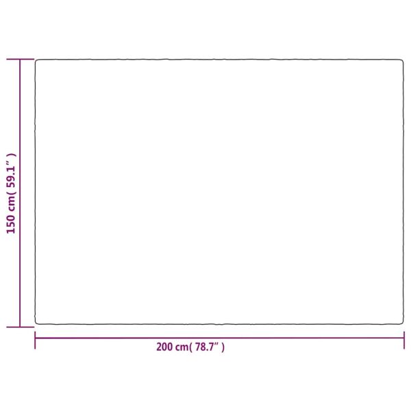 Утежнено одеяло с плик, сиво, 150x200 см, 7 кг, плат