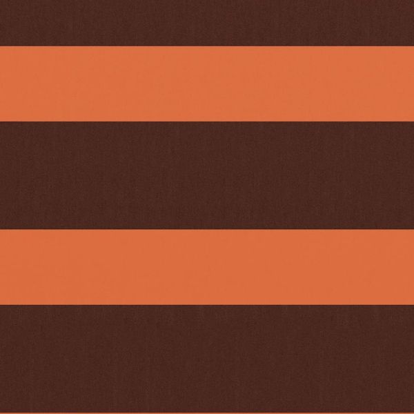 Балконски параван, оранжево и кафяво, 120x300 см, оксфорд плат